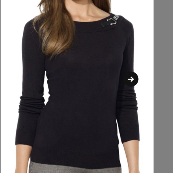 Lauren Ralph Lauren Sweaters - Lauren Ralph Lauren buckle boatneck sweater